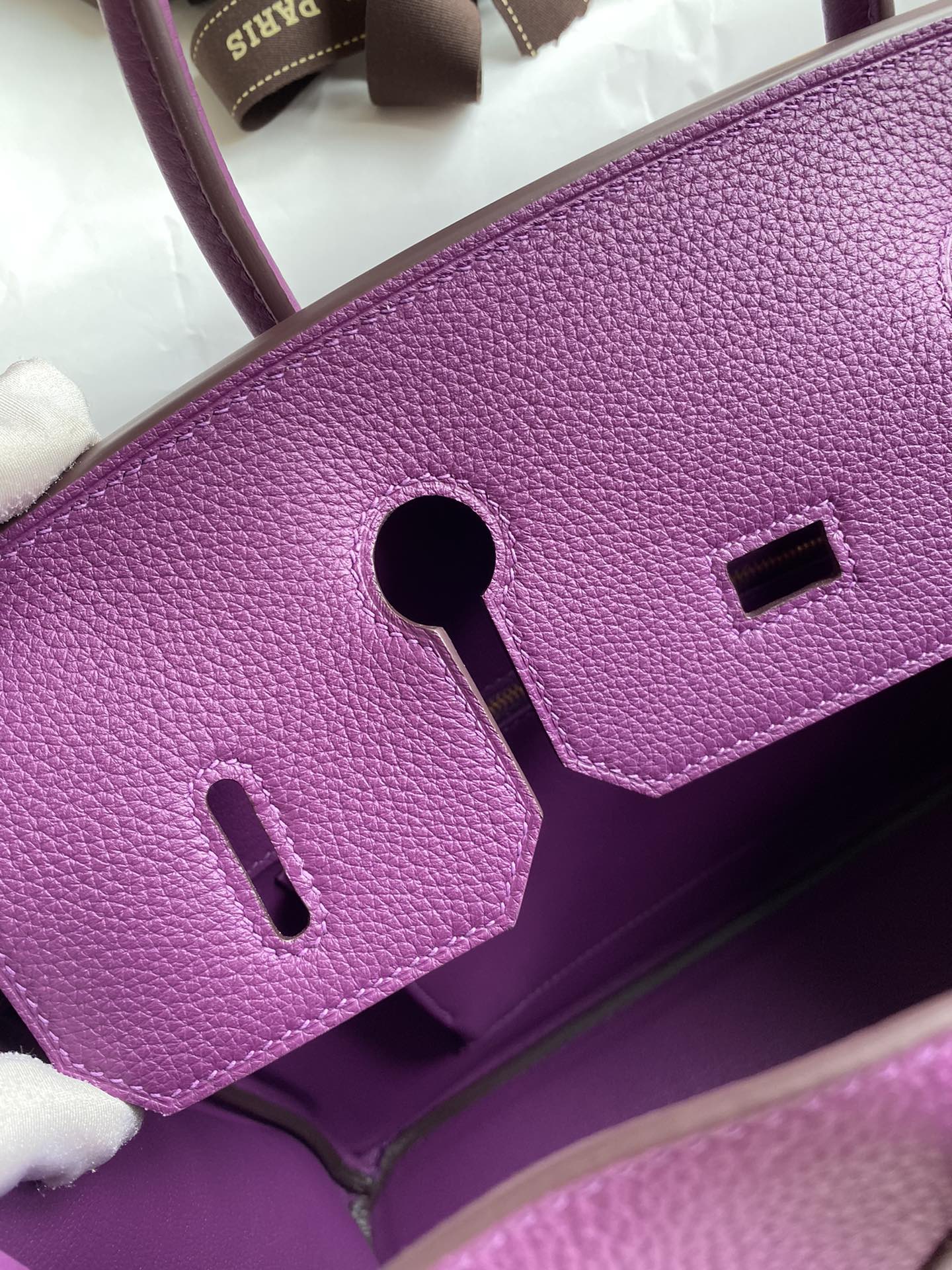 Hermes Birkin 35CM Togo Leather Handbag Purple